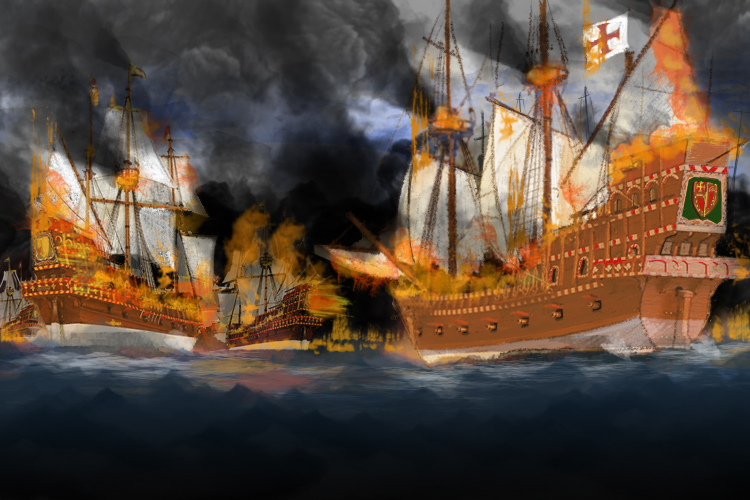 Spanish armada destroyed 1588